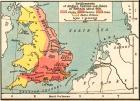 Map of the settlements of Angles, Saxons and Jutes in Britain c. 600. From Historical Atlas, published 1923.