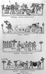 September, October, November and December, from 'The Julius Calendar and Hymnal', illustration from 'History of the English People' (engraving) (b/w photo)