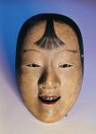 Noh theatre mask of a young boy called Kasshiki, 15th-19th century (lacquered wood)