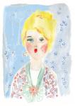 Vintage Doll 1, 2014 (watercolour on paper)