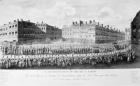 Procession of the Opening of the Estates General (engraving) (b/w photo)
