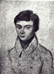 Portrait of Evariste Galois (1811-32) (heliogravure) (b/w photo)