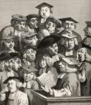 The Lecture, from 'The Works of William Hogarth', published 1833 (litho)
