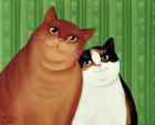 Moggies, 1994 (oil on canvas)