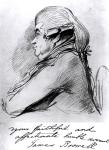 James Boswell (1740-95), c.1790-95 (pencil on paper) (b&w photo)