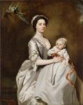 Mrs Sharpe and Child, 1731 (oil on canvas)