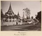 Wayzayanda monastery and pagodas at Moulmein, Burma, c.1890 (albumen print) (b/w photo)