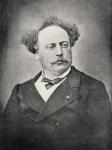 Alexandre Dumas Fils (1824-95) (b/w photo)