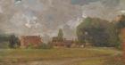 Golding Constable's House, East Bergholt: The Artist's birthplace (Landscape with Village and Trees) (oil on canvas)