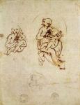 Study for the Virgin and Child, c.1478-1480 (ink and pencil on paper)