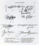Signatures of Scottish 15th and 16th century royalty, aristocracy and clergy (pen & ink on paper)