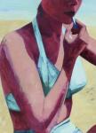 Beach Lipstick, 2014, (oil on canvas)