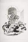 Mrs. Bardell encounters Mr. Pickwick at the prison, illustration from `The Pickwick Papers' by Charles Dickens (1812-70) published 1837 (litho)