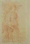 King Philip IV of Spain in hunting costume (1605-65) (red chalk on paper)