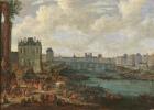 The Seine and La Porte de la Conférence, c.1689 (oil on canvas)