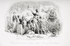 Restoration of mutual confidence between Mr. and Mrs. Micawber, illustration from 'David Copperfield' by Charles Dickens (1812-70) first published 1850 (litho)
