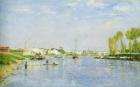 The Canal Saint-Denis (oil on canvas)
