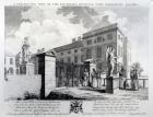 A perspective view of the Foundling Hospital, engraved by Edward Rooker, 1749 (engraving)