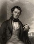 Richard Cobden, engraved by G. Adcock, from 'The National Portrait Gallery, Volume III', published c.1820 (litho)