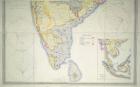 Map of British Southern India, 1872 (colour lithograph)