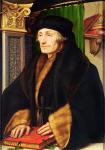 Portrait of Erasmus, 1523 (oil and egg tempera on panel)