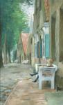 Street in Altenbruch, 1893 (pastel on paper)