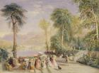 Windermere During the Regatta, 1832 (w/c & bodycolour over graphite on paper)