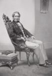 Portrait of Henry Wadsworth Longfellow (1807-82) (litho)