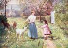 Easter Eggs in the Country, 1908 (colour litho)