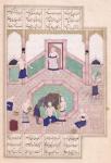 Ms D-212 fol.28b The Turkish Bath, from 'Khusrau and Shirin' by Elyas Nezami (1140-1209) c.1550 (gouache on paper)