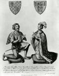 Richard Fitzalan, 3rd (10th) Earl of Arundel (c.1307-76) and Eleanor Countess of Arundel, 1785 (engraving)