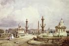 The Place de la Concorde, c.1837 (w/c on paper)