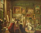 The Artist's Studio, 1833 (oil on canvas)