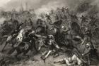 Havelock's Column attacking the Mutineers before Cawnpore in 1857, from 'The History of the Indian Mutiny', published in 1858 (engraving)