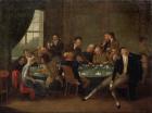 The Gambling House (oil on canvas)
