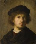 Self Portrait, 1630 (oil on copper)