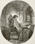 Sir John Eliot in prison, from 'The National and Domestic History of England' by William Hickman Smith Aubrey (1858-1916) published London, c.1890 (litho)