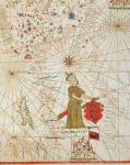 The Turkish Empire, from a nautical atlas, 1646 (ink on vellum)