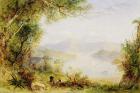 View on the Hudson River, c.1840-45 (oil on panel)