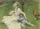 Madame Monet and Her Son, 1874 (oil on canvas)