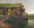 Rocky Cliffs (oil on canvas)