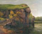 Rocky Cliffs (oil on canvas)