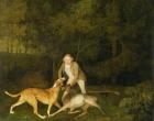 Freeman, the Earl of Clarendon's Gamekeeper, With a Dying Doe and Hound, 1800 (oil on canvas)