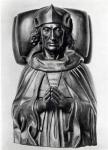 Effigy of Henry VII in Westminster Abbey (gold) (b/w photo)