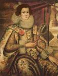Margaret of Austria (1522-86) Duchess of Parma (oil on canvas)