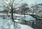 Winter River, 1996 (gouache)