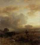 Clearing Thunderstorm in the Countryside, 1857 (oil on canvas)