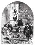 The Great Plague of 1665, the Enthusiast Denouncing London (engraving) (b/w photo)