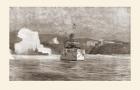American naval bombardment of Santiago de Cuba's harbour defences July 2, 1898 during the Spanish-American War.