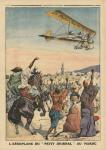 The 'Petit Journal' airplane flying over Morocco, illustration from 'Le Petit Journal', supplement illustre, 1st October 1911 (colour litho)